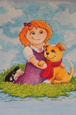 Brooke and a Puppy Named Banjo